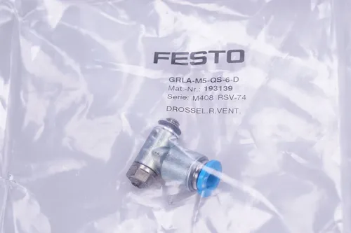 Produktbild FESTO 193139 Drossel-Rückschlagventil  GRLA-M5-QS-6-D  OVP,  NEU
