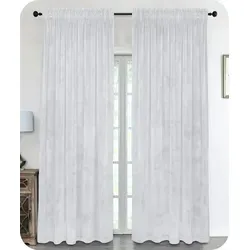 Beautex Samt Verdunkelungsvorhang in Weiß, 140x245 cm - Gardinen in edlem Velvet-Design, ideal für effektive Abdunkelung und gemütliche Atmosphäre. Pflegeleicht und bis 30 Grad waschbar.