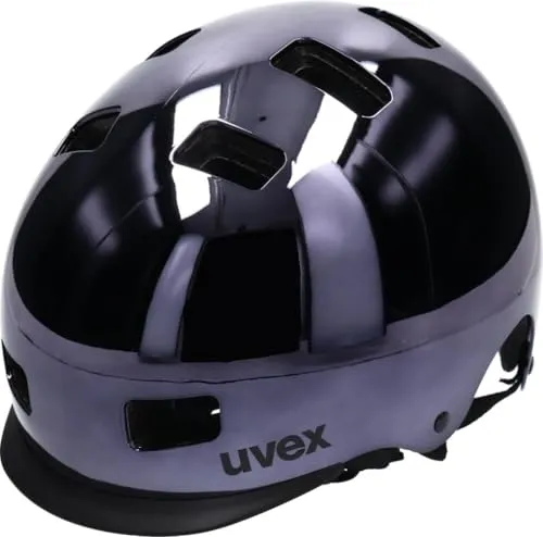 uvex hlmt 5 bike pro chrome - Robuster City-Helm mit individueller Größenanpassung - Fahrradhelm mit schlagfester Außenschale und stoßabsorbierender Innenschale. Optimale Belüftung durch 10 Lüftungskanäle und verstellbares IAS-System für perfekten Sitz.