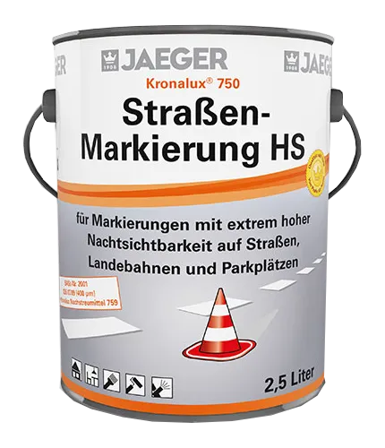  Jaeger Kronalux® Straßenmarkierung HS gelb 2,5l 27,40€/L von Jaeger
