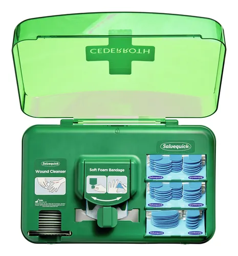 Cederroth Wound Care Dispenser Erste Hilfe Spender in grün von Cederroth