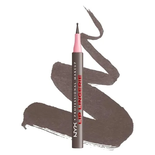NYX Professional Makeup Lip Lingerie Lipliner Stain, wasserfester & wischfester Lip Liner für präzise Konturen, langanhaltender Nude-Stain mit ultra-feiner Spitze, Farbe: Up To No Good