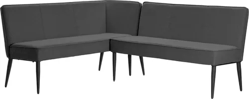 OTTO home Eckbank Lenzrose mit Taschenfederkern, 202 cm - Stylische Eckbank für Esszimmer und Küche, mit robustem Metallgestell und komfortablem Taschenfederkern. Ideal für gesellige Runden und entspannte Abende.