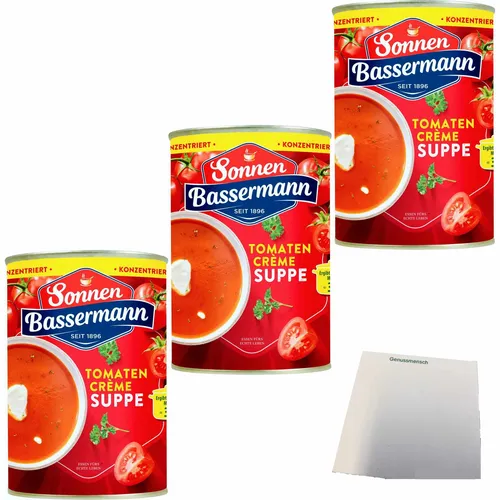 Sonnen Bassermann Tomaten Cremesuppe konzentriert 3er Pack 3x379ml Dose usy