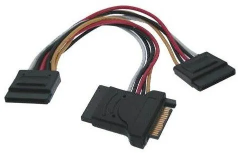 ROLINE Stromkabel SATA -> 3x SATA, 0.15m