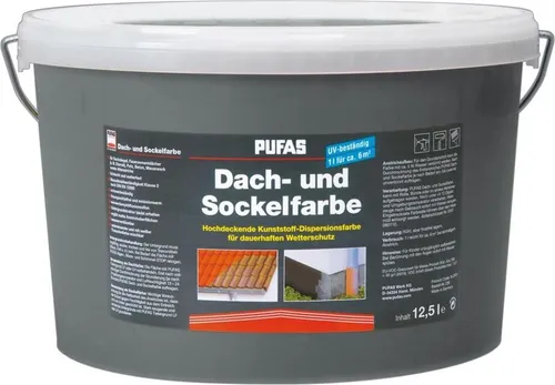 PUFAS Dach- + Sockelfarbe Schiefer von PUFAS