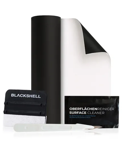 Blackshell Schutzfolie Lackschutzfolien Zuschnitte mit Werkzeug, Lackschutzfolie für alle glatten Oberflächen, 150µm, Steinschlagschutz