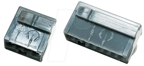 WAGO 243-204 - Micro-Steckklemmen, 4-fach/dkl.grau/0,6-0,8mm²