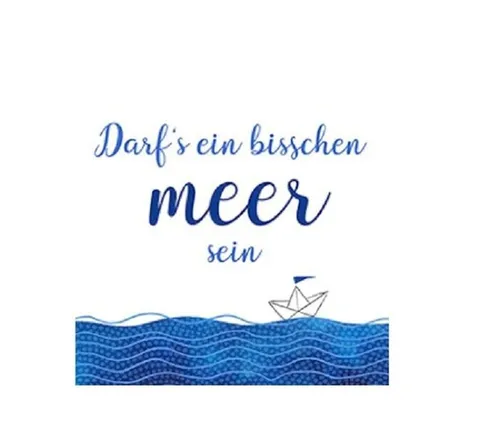 SERVIETTEN in blau von Atelier