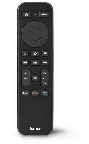 Hama Fernbedienung für TV mit direkten Tasten für Netflix, Prime Video und Disney+ - bequemes Streaming auf Knopfdruck
