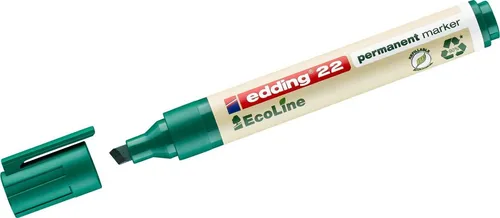edding Permanentmarker Permanentmarker edding 22 EcoLine nachfüllbar 1-5mm grün (10 Stück)