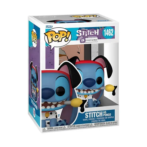 Funko POP! Disney: Stitch Costume - 101 Dalmatians Pongo, 9,5 cm Vinyl-Sammelfigur für Lilo and Stitch Fans, ideales Geschenk und Sammlerstück
