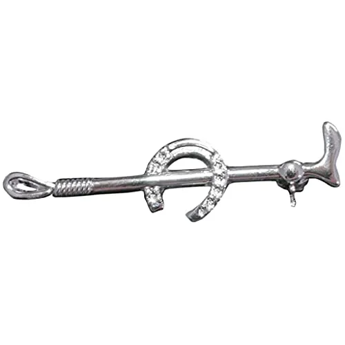 HKM Plastronnadel-4224 silber One Size