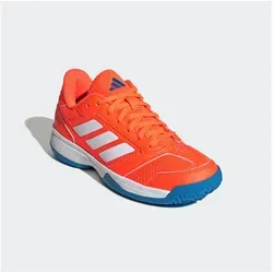 adidas Unisex Kinder Ligra 8 Kids Indoor Shoes - Sportliche Laufschuhe mit regulärer Passform und Gummiaußensohle, bestehen zu mindestens 20 % aus recycelten Materialien für nachhaltigen Komfort.