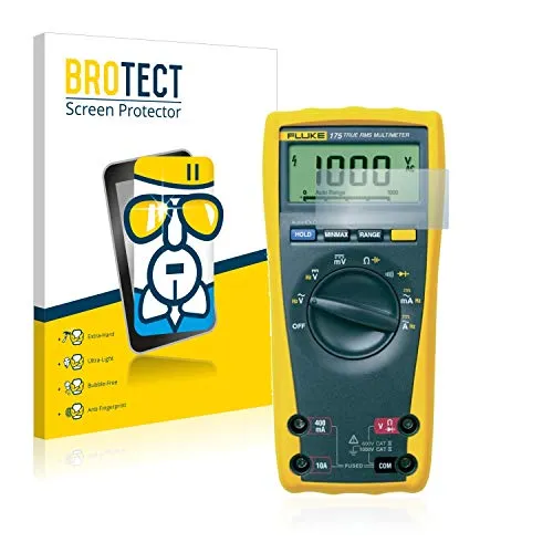 BROTECT Schutzglas für Fluke MultiMeter 175/179 Schutzfolie Made in Germany Panzer Folie Glas Displayschutz [Kratzfest 9H, Anti-Fingerprint]