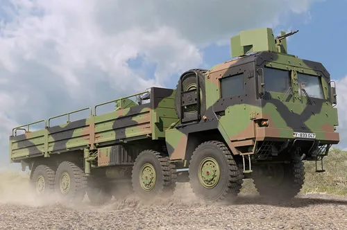 Hobby Boss LKW 10t mil gl (85528) - Militärmodell Bausatz - Modellbau Bausatz des 10t Militär-LKW, ideal für Modellbau-Enthusiasten und Sammler, detailgetreu und einfach zu montieren.