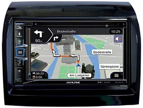 Alpine INE-W611DU - 2DIN Navigation - Digital Media-Receiver mit 6,5-Zoll Display, integriertem Apple CarPlay und Android Auto für nahtlose Smartphone-Nutzung unterwegs.