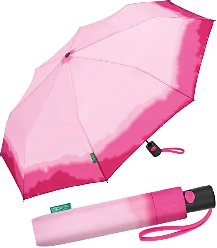 Benetton Taschenschirm Mini Automatik Dip Dye - Fuchsia