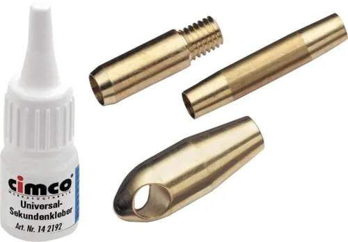 Cimco Service-Set 14 2163 - Diverse C, umfassendes Kabelmax Service-Set mit 5 Anfangshülsen, 3 Verbindungshülsen und Spezialkleber für vielseitige Anwendungen.