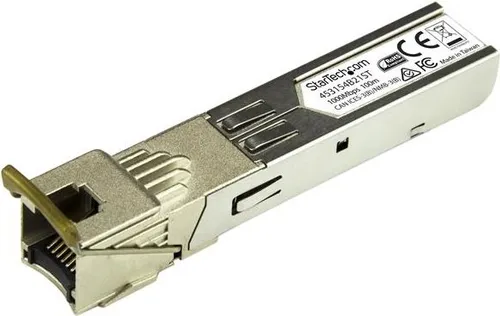 StarTech.com Gigabit RJ45 Copper SFP Transceiver Module - Media Converter, Transceiver und Module, kompatibel mit HP 453154-B21, bietet Gigabit Ethernet über RJ-45 bis zu 100 m für zuverlässige Netzwerkanbindungen.