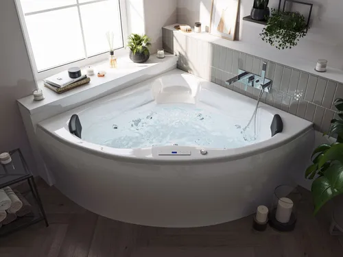 Magnolia Home Whirlpool Eck Whirlpool Selene 140x140x59 Made in Germany 22 Düsen ohne Armatur