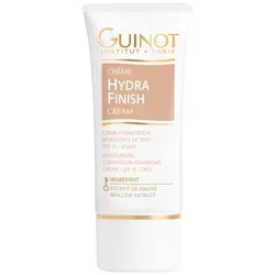 GUINOT Crème Hydra Finish SPF 15, 30 ml - Tagespflege mit SPF 15, die den Teint optimiert und die Haut mit Malvenextrakt intensiv mit Feuchtigkeit versorgt. Schützt vor UV-Strahlen und sorgt für ein strahlendes, gleichmäßiges Hautbild.