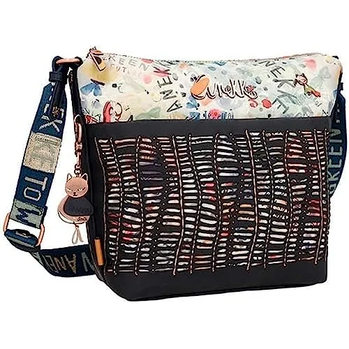 Anekke Damen Umhängetasche 36773-248 Mehrfarbig 33x26x13 Banner, bunt