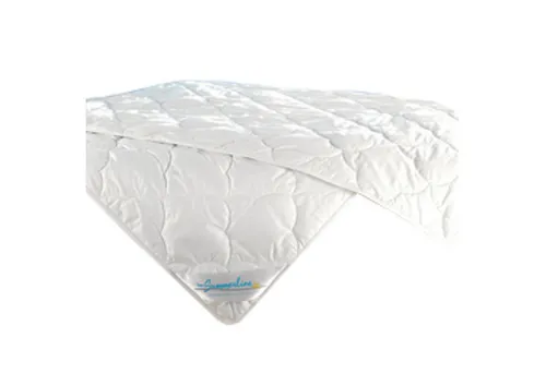 f.a.n. Cool Linnen - Sommer Bettdecke 135x200 cm - Bettdecken-Kategorie: Leichtes Sommersteppbett aus Leinen und Wildseide für ein trockenes Schlafklima und angenehmen Schlaf in warmen Nächten.