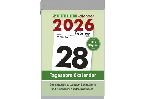 Tagesabreißkalender L 2026 von NEUMANN