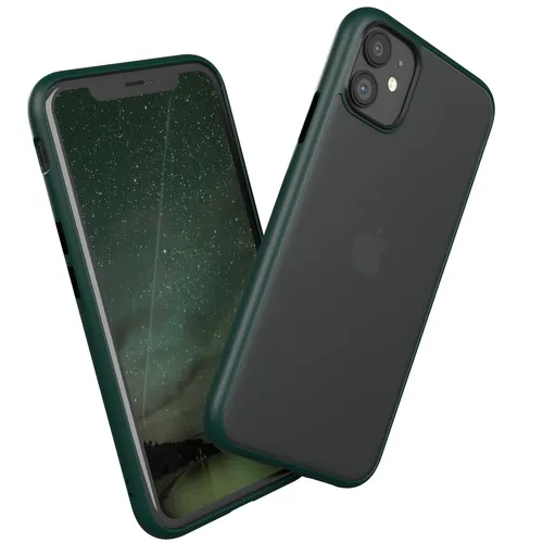 Für Apple iPhone 11 Handyhülle Silikon Bumper Case Schutz Cover Tasche Nachtgrün