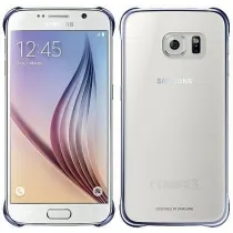 Samsung EF-QG920B Clear Cover für Galaxy S6 schwarz