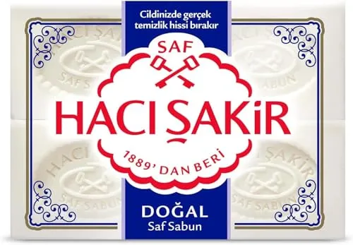 Haci Sakir Seife 4er Pack 4 x 150 g ( 600 g ) Saf Sabun von Haci Sakir