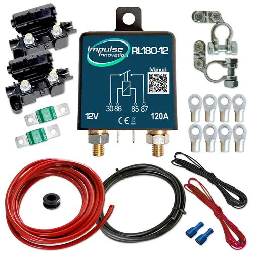 RL180-12 Trennrelais 12V 100A mit Zweitbatterieset
