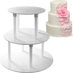 Ständer, Stütze, Rahmen, Tortenplatte Für Eine Dreistöckige Torte 20/20,5/30,5 Cm