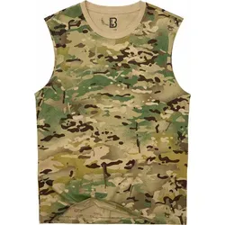 Brandit ärmelloses Shirt, schwarz-grün, Größe 3XL für Männer