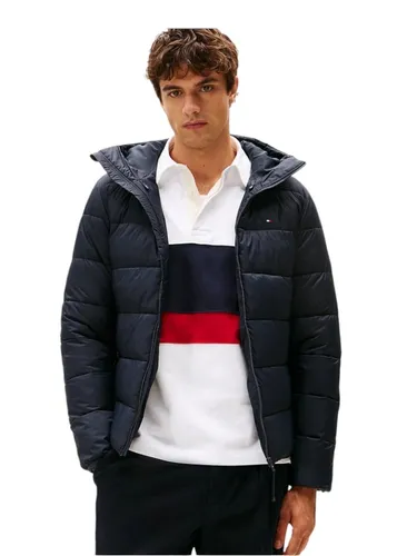 Tommy Hilfiger MID WEIGHT HOODED JACKET - Stylische Steppjacke für Herren von Tommy Hilfiger, ideal für kühle Tage. Leicht und pflegeleicht, perfekt kombinierbar für Freizeit- oder schickere Anlässe.
