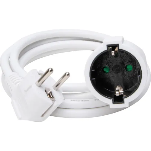 Kopp - Verlängerung, Schutzkontakt-Stecker und Schutzkontakt-Kupplung mit 2m Lei