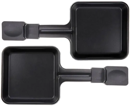 Piebert Raclettepfännchen 2x Raclette Pfännchen 23178 10x10cm, Antihaftbeschichtung, Universell