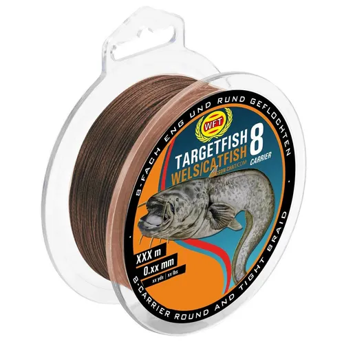  WFT Target Fish 8 Wels brown 220m 0,50mm geflochtene Schnur 0,07€/1m