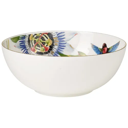 Villeroy & Boch Amazonia Anmut Schüssel 23cm - Salatschüssel aus hochwertigem Premium Bone Porzellan mit exotischen Motiven, ideal für stilvolles Servieren von Speisen und ein echter Blickfang für Ihre Tischdekoration.