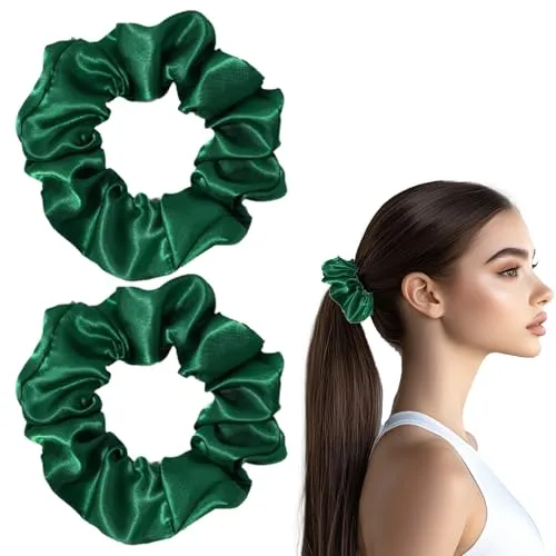 Stück Haargummi Seide MäDchen Haarband Seiden Scrunchies Seiden Haargummi Damen Haarschmuck Klein Silk Haargummis Haare DüNn Samt Kknekki Accessories HaarbäNder Invisibobble Scrunchie Haarklammer 2