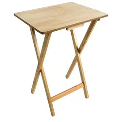 Home Vida Klappbarer Snack Tisch, Holz, Natur