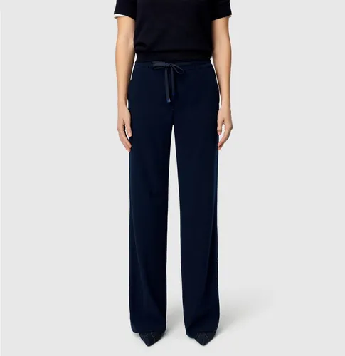 MAC Stretch-Hose CHRISTY in Blau, Größe 44 - Bequeme Stretch-Hose mit hoher Leibhöhe und weiter Beinform, ideal für den Alltag. Pflegeleicht und elastisch für maximalen Komfort.