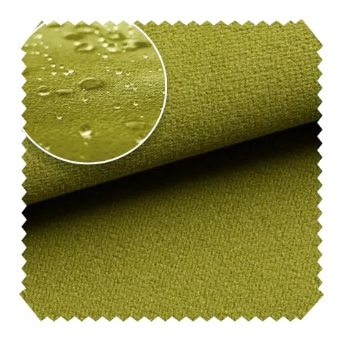 novely® TRITON - Microfaser Velours in Wildleder-Optik - Wasserabweisender Möbelstoff - Pflegeleichte Meterware 1lfm Farbe: 12 Kiwi Grün