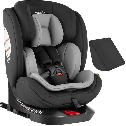 tectake® Kindersitz drehbar mit ISOFIX und 5-Punkt Sicherheitsgurt
