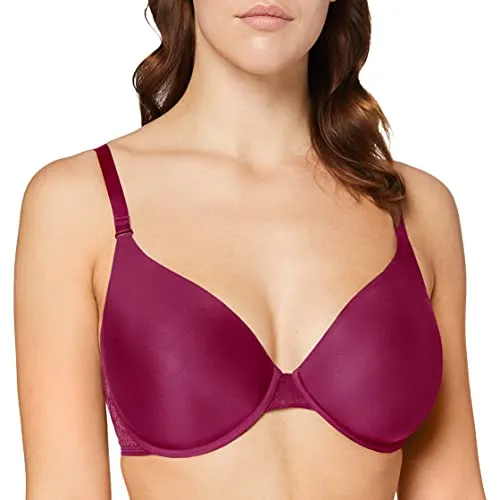 Sloggi Damen Zero Lace WHP Halbschalen BH, Violett (Wild Cherry 6008) 75B - Klassische BHs für Damen, mit feiner Spitze für einen eleganten Look und optimalen Tragekomfort den ganzen Tag.