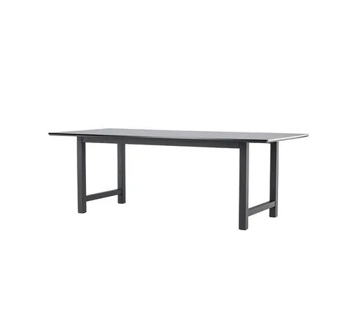 ebuy24 Esstisch Oslo Esstisch 100x220cm schwarz. (1-St)