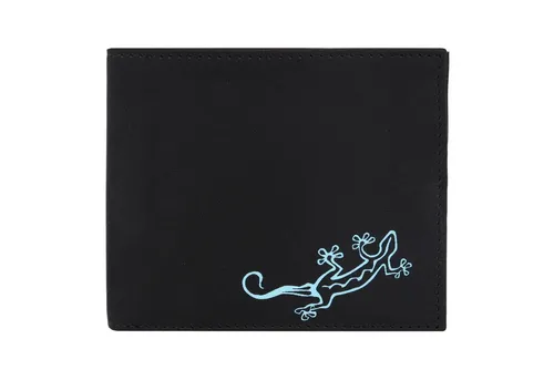Oxmox Geldbörse New Cryptan RFID Protect Querformat Lizard Print - Herren-Geldbörse mit RFID-Schutz, strapazierfähig und wasserabweisend. Ein stylischer Blickfang im Querformat mit praktischen Maßen: 12 x 10 x 2 cm.