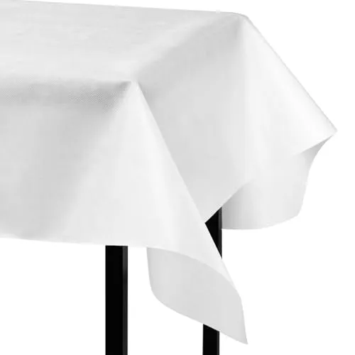 Produktbild WOLTU Tischdeckenrolle, Einweg Vlies Tischdecke, Tischschutz wasserdicht Tischtuch Zuschneidbar, 80 g/m²,Tischschoner Meterware, für Party Geburtstag Hochzeit Weihnachten 1,18×25M Weiß