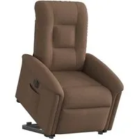 vidaXL Relaxsessel mit Aufstehhilfe Elektrisch Braun - Bequemer Sessel mit elektrischer Aufstehhilfe und Liegefunktion, ideal für entspanntes Sitzen und einfaches Aufstehen. Hochwertiger Stoffbezug und stabiler Rahmen für Langlebigkeit.